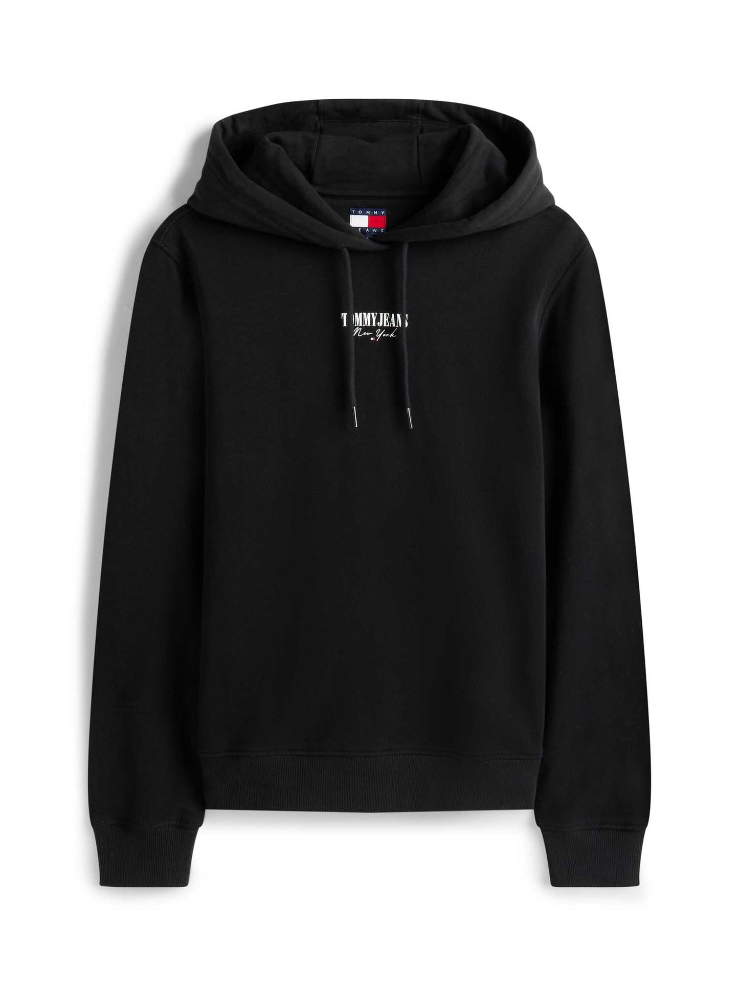 FELPA CON LOGO ESSENTIALS TOMMY JEANS DA DONNA NERO