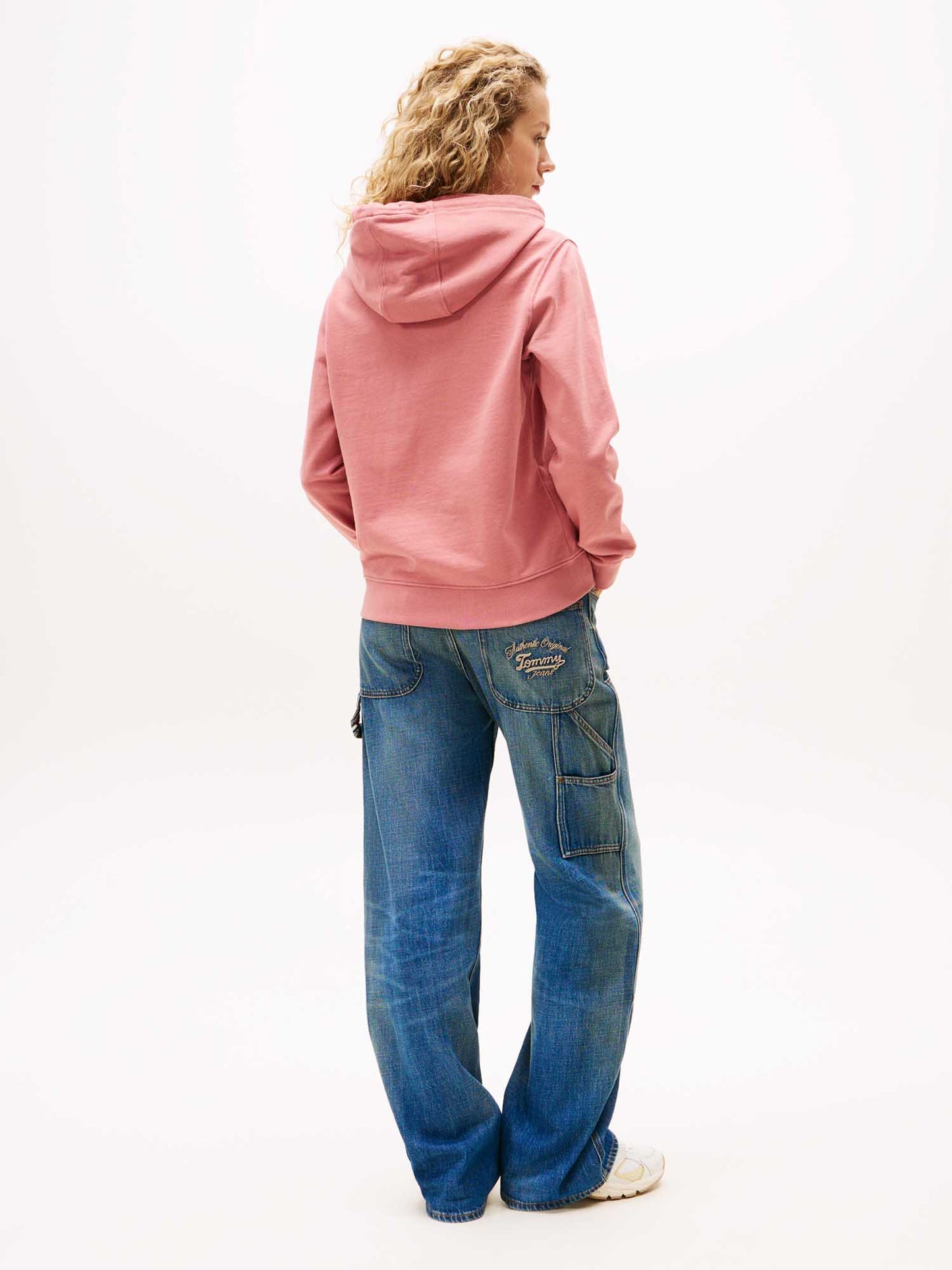 FELPA CON LOGO ESSENTIALS TOMMY JEANS DA DONNA ROSA