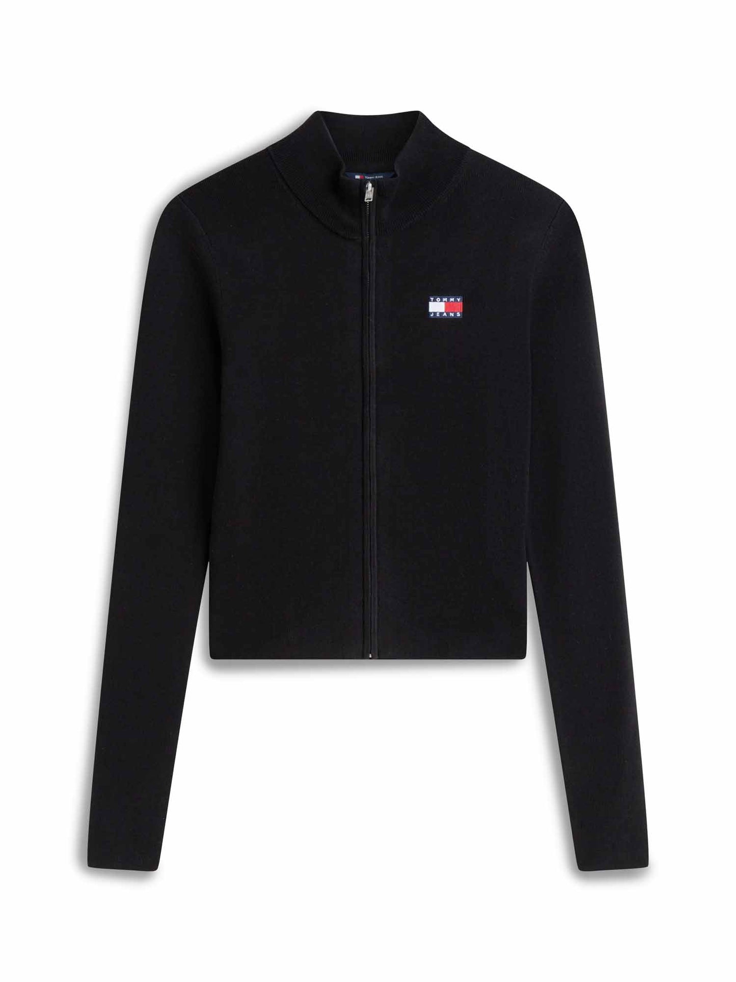 Tommy Hilfiger Zip Card, maglia da Donna nera
