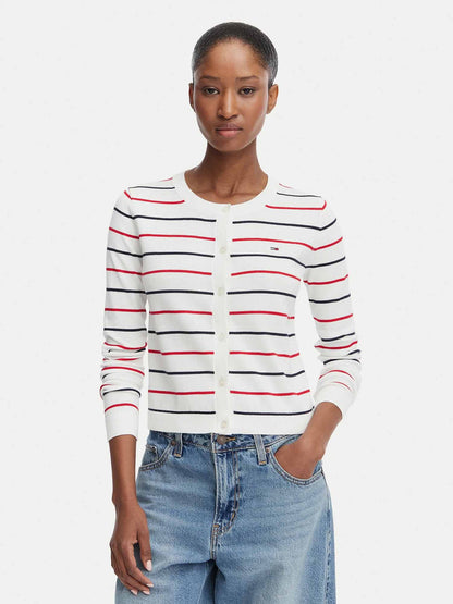 Tommy Hilfiger Ess Card, maglia da donna multicolore