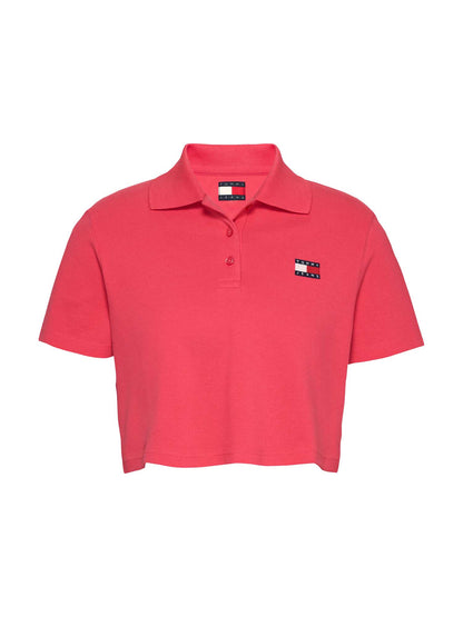 POLO CROPPED BADGE TOMMY JEANS DONNA CORALLO