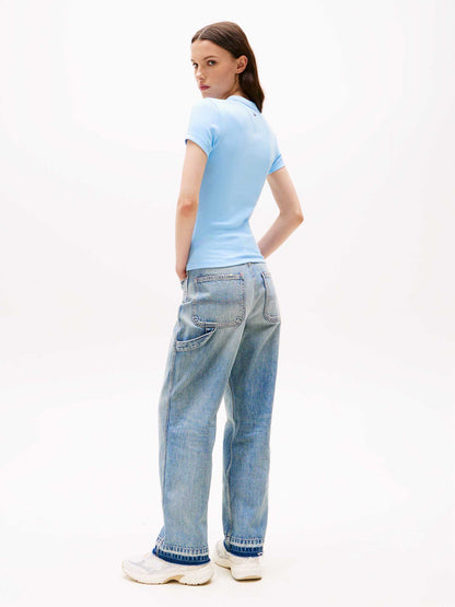 T-SHIRT SLIM SCRIPT TOMMY JEANS DONNA CELESTE