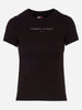 t-shirt-slim-linear-tommy-jeans-da-donna-nero