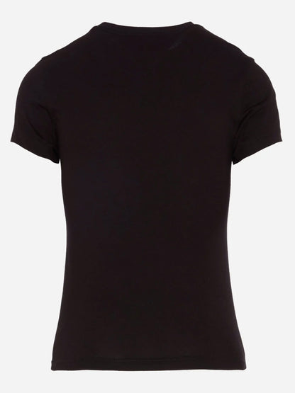T-SHIRT SLIM LINEAR TOMMY JEANS DA DONNA NERO