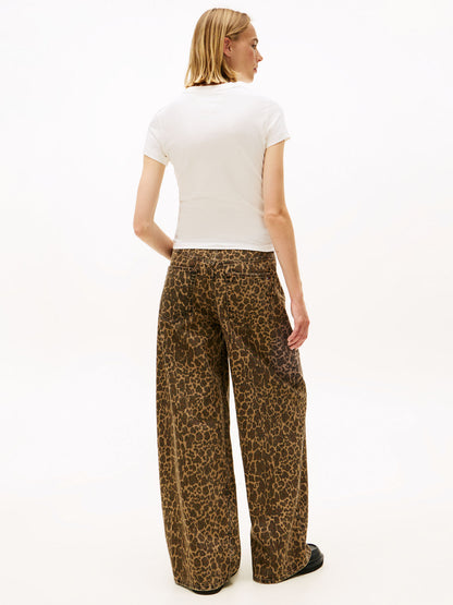 T-SHIRT SLIM LINEAR TOMMY JEANS DA DONNA BIANCO