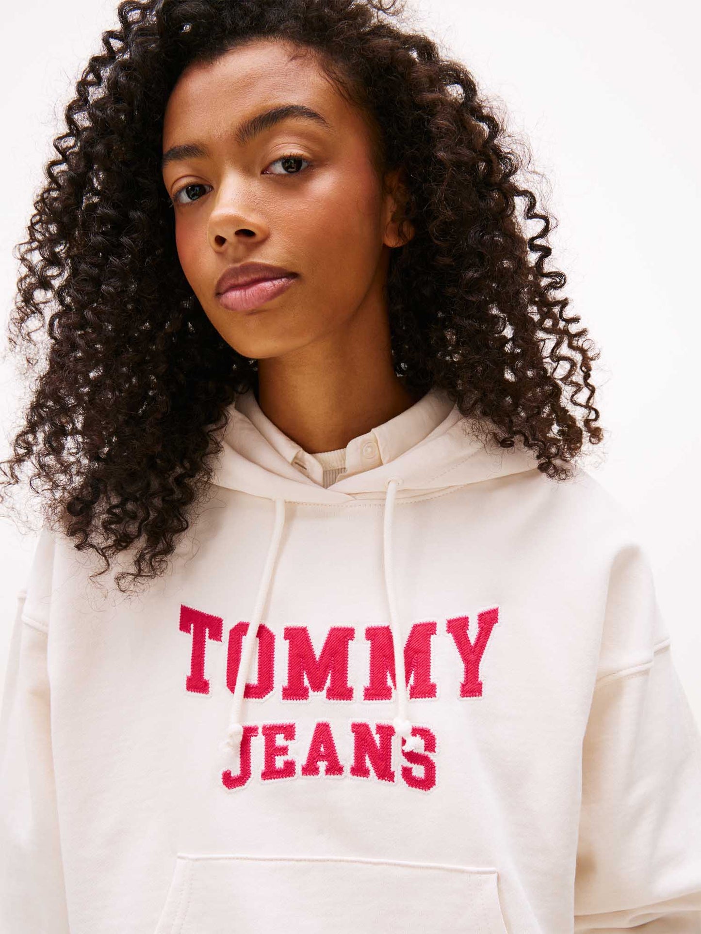 FELPA VARSITY TOMMY JEANS DA DONNA PANNA