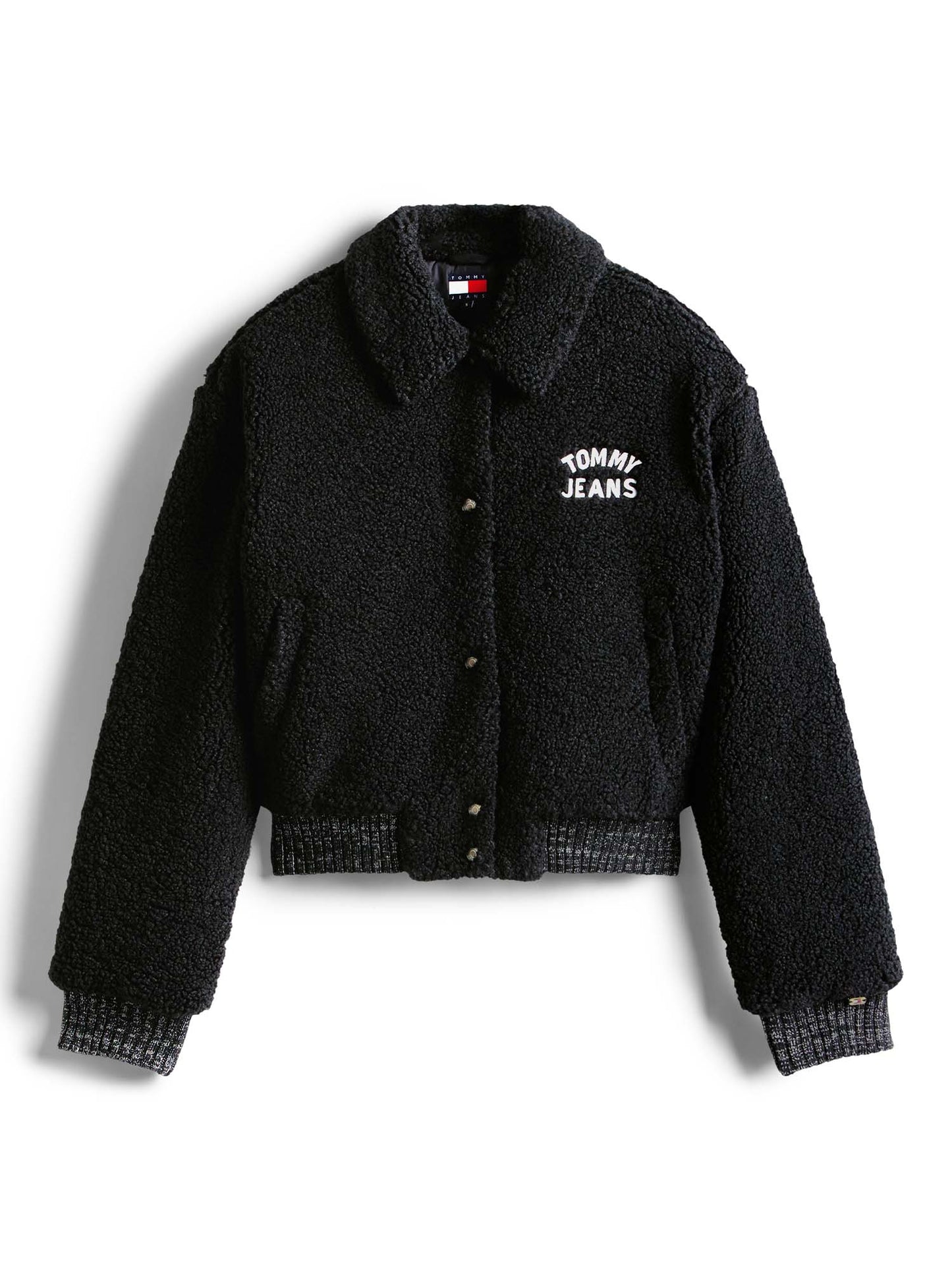 SHERPA TEDDY TOMMY JEANS DA DONNA NERO