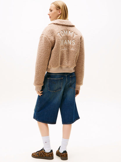 SHERPA TEDDY TOMMY JEANS DA DONNA MALTO