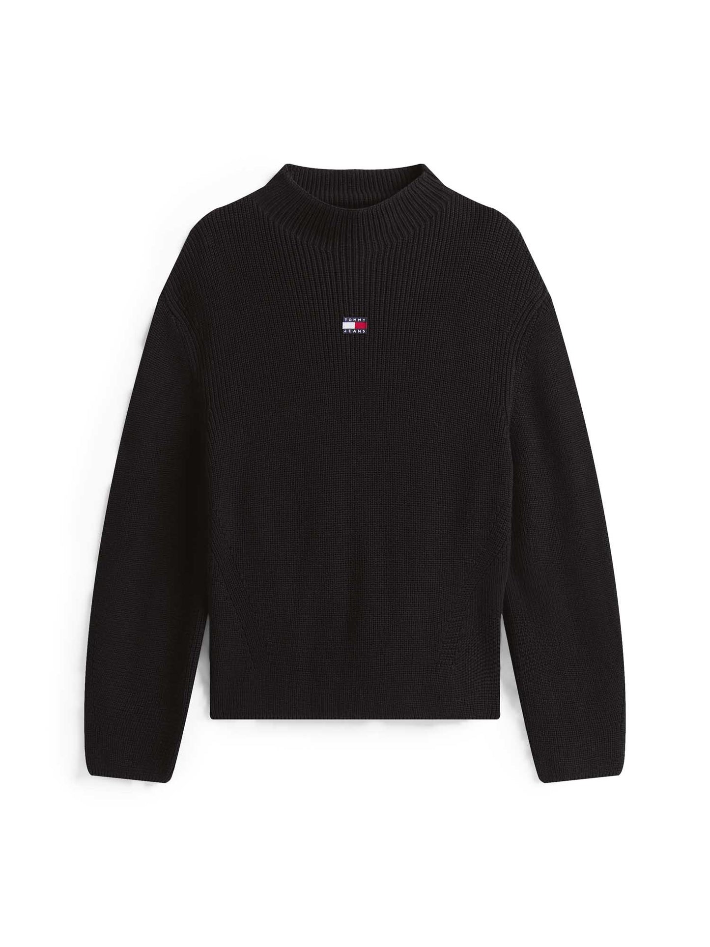 PULLOVER RELAXED FIT TOMMY JEANS DA DONNA NERO