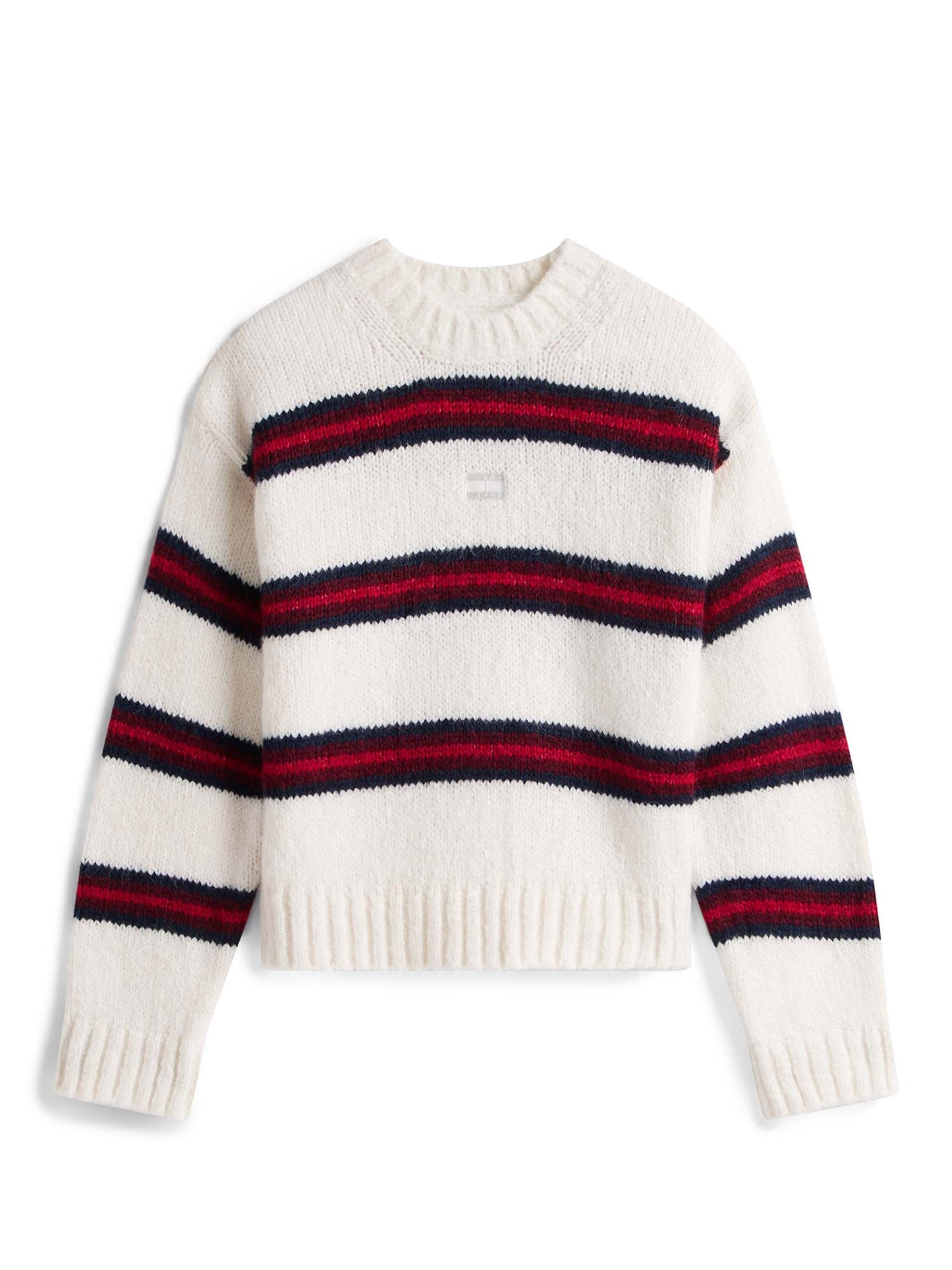 MAGLIONE A STRISCE TOMMY JEANS DA DONNA PANNA