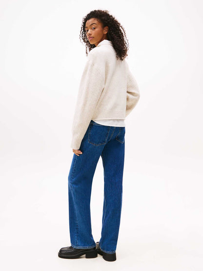 PULLOVER FLAG TOMMY JEANS DA DONNA PANNA