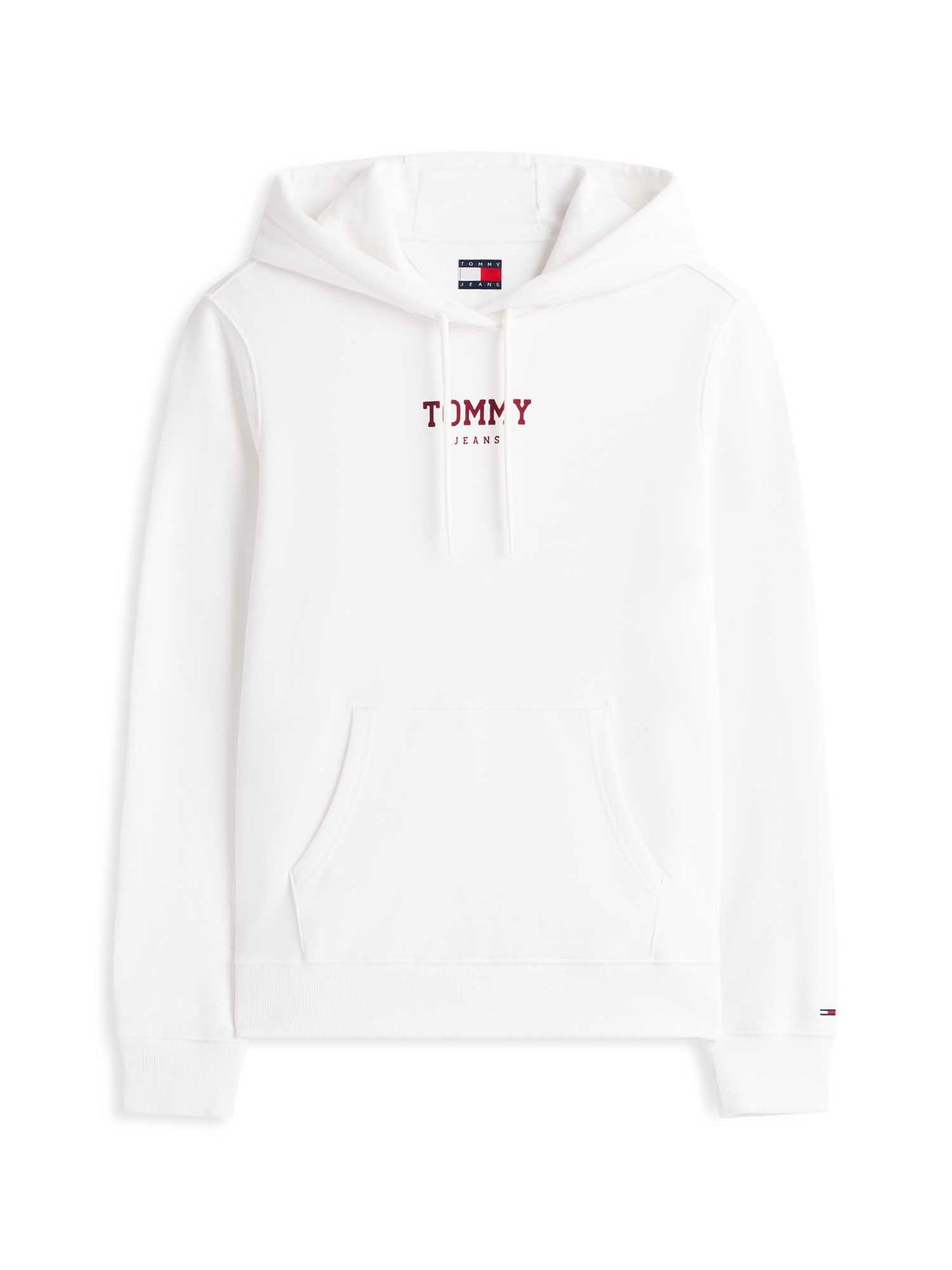 Felpa con cappuccio Tommy Jeans Essentials da donna bianca