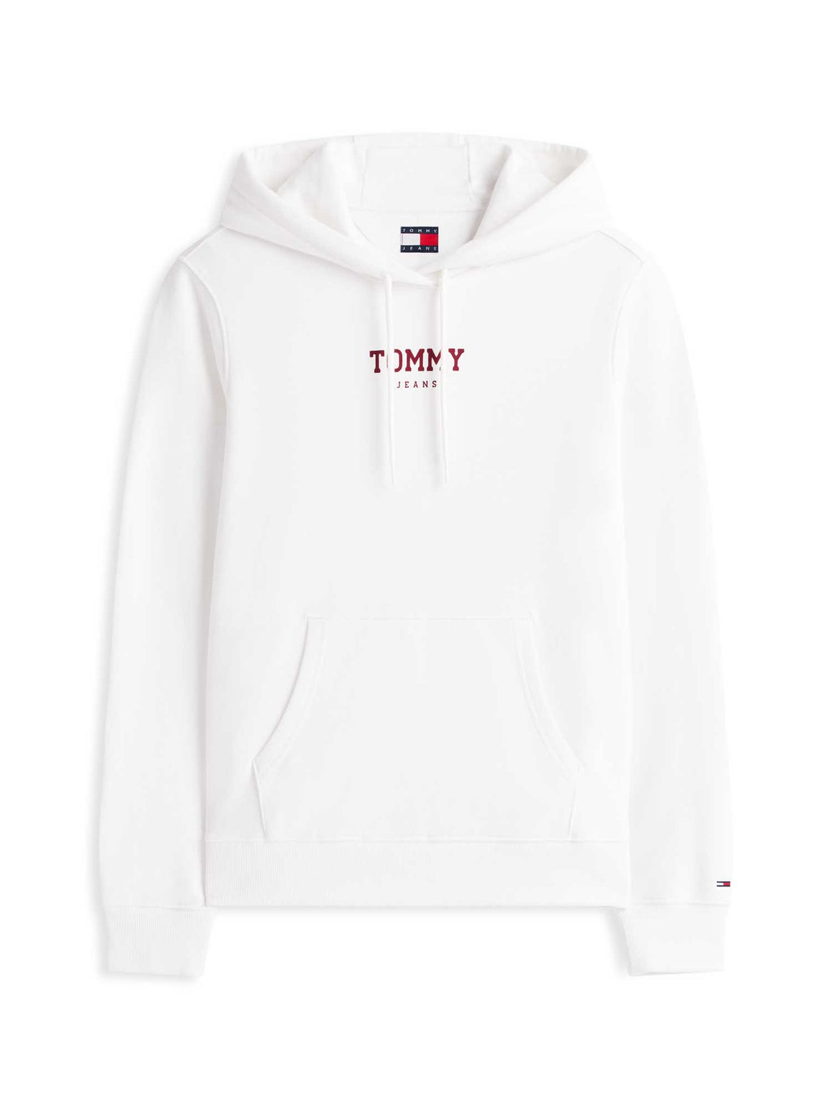 Tommy j reg ess logo felpa da donna bianco