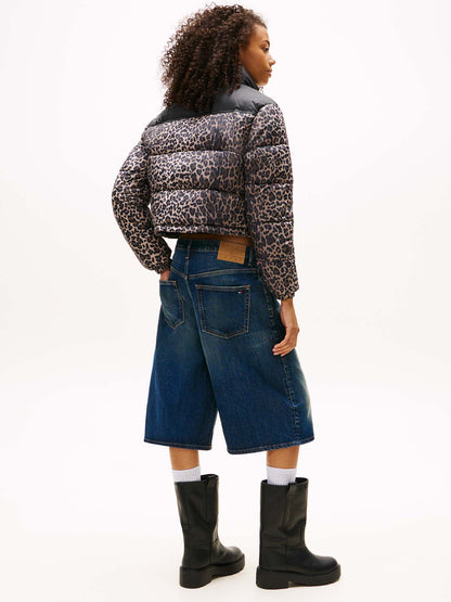 GIUBBINO CROPPED TOMMY JENAS DA DONNA LEOPARDATO