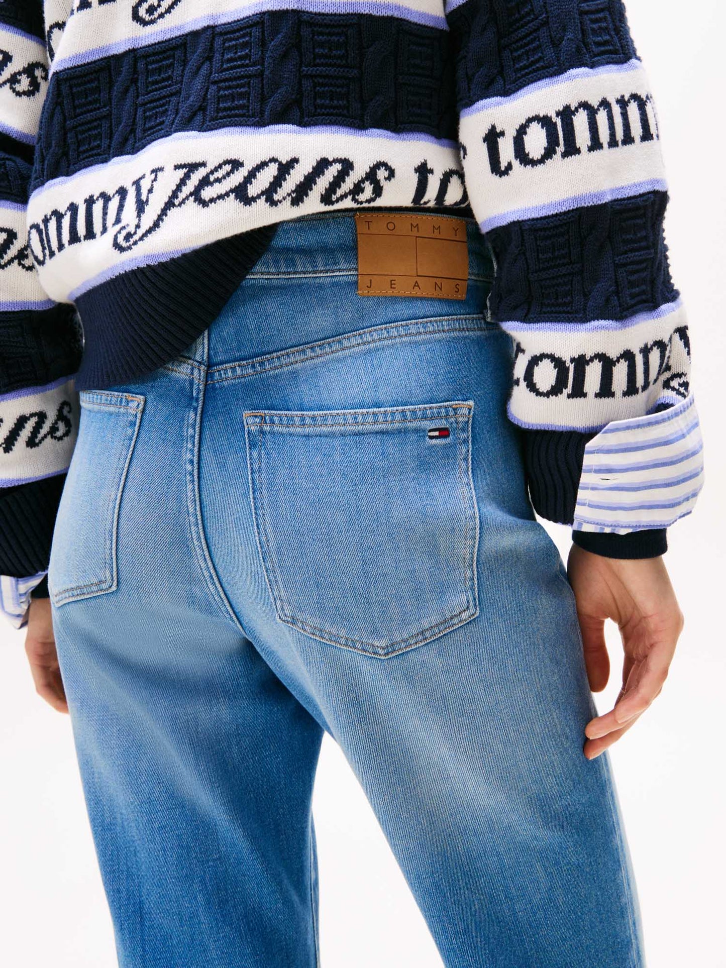 JEANS BELLA FLARE TOMMY JEANS DA DONNA DENIM CHIARO