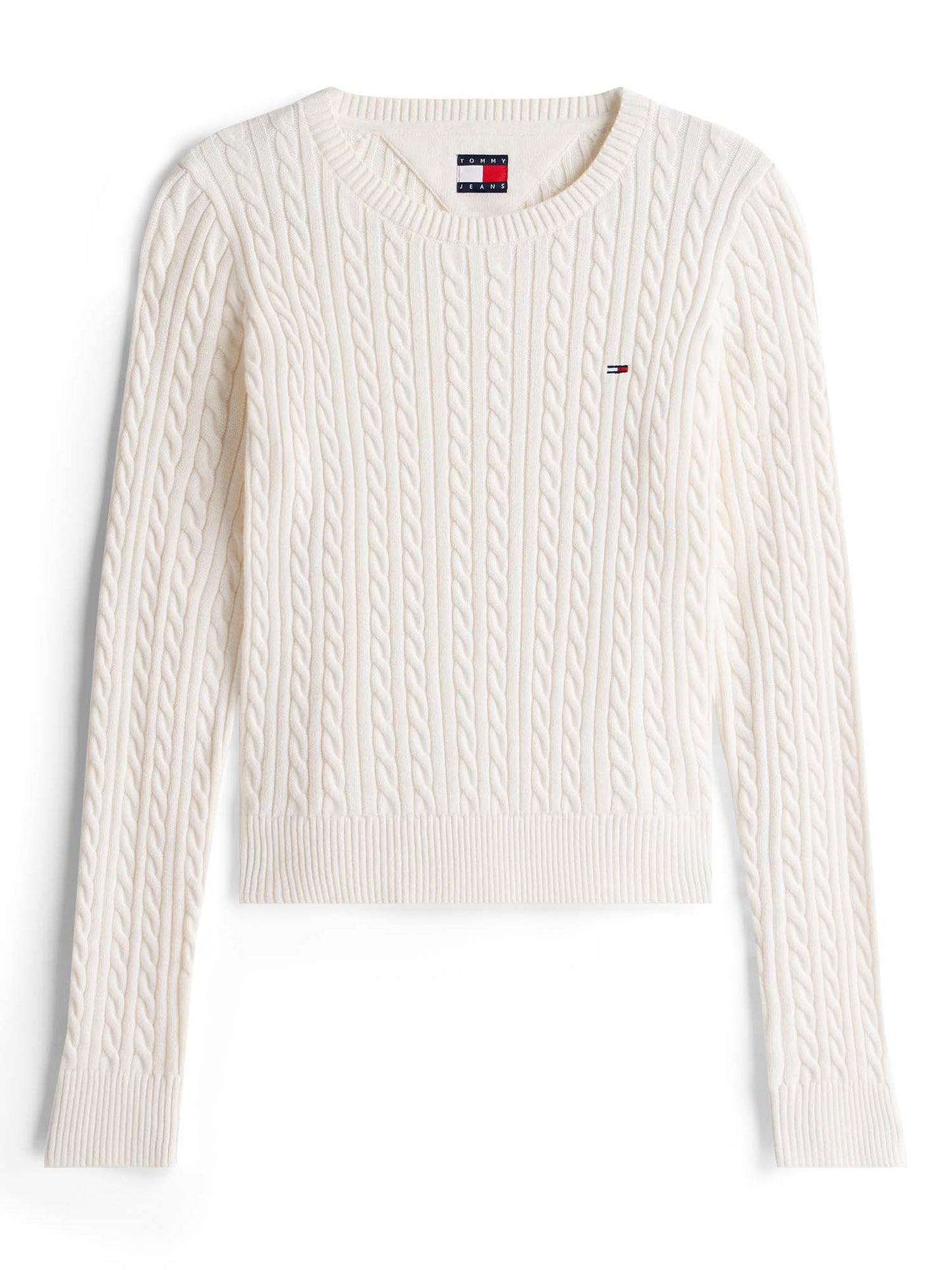 PULLOVER CABLE TOMMY JEANS DA DONNA PANNA