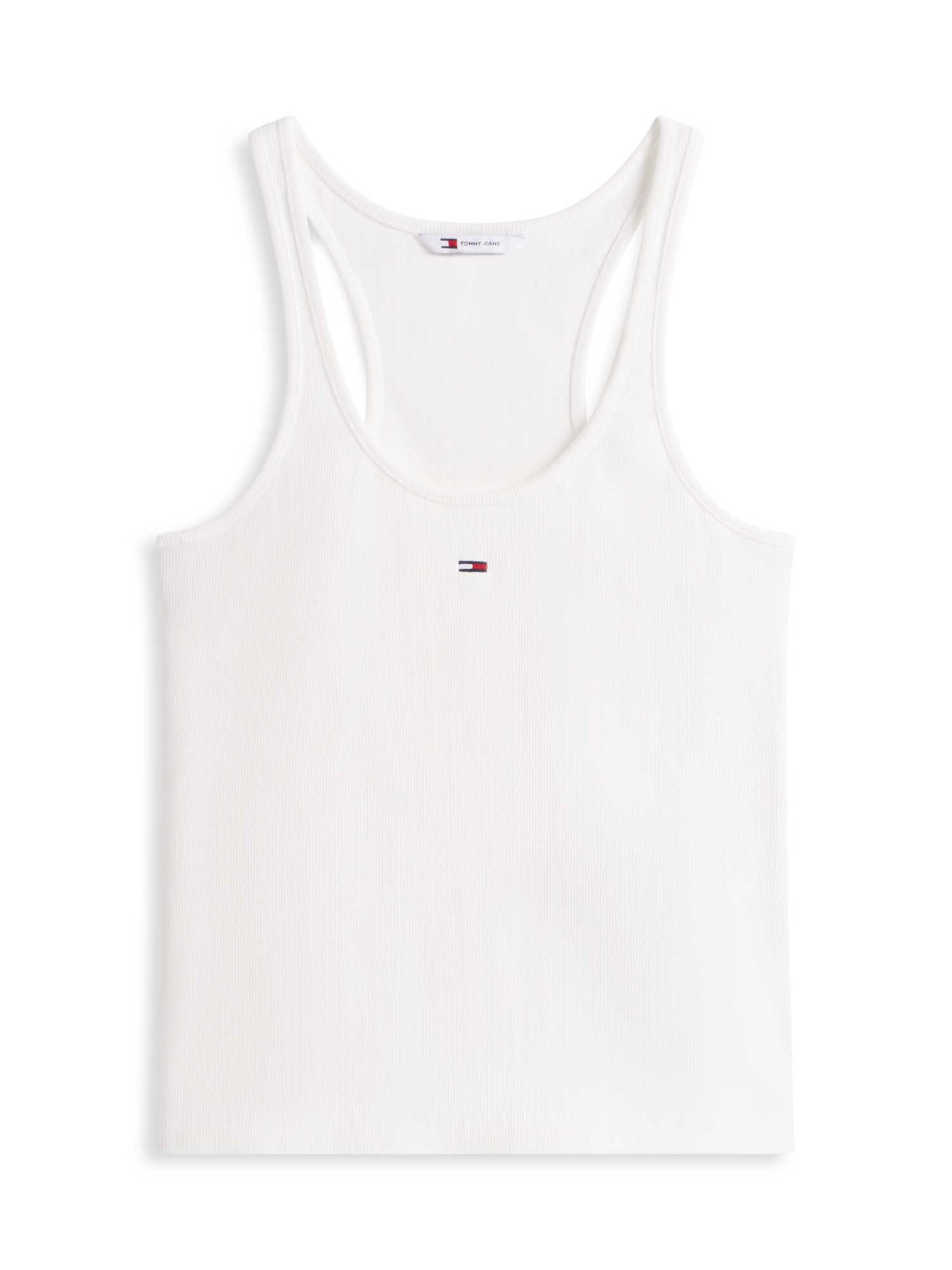 Canotta Slim Racer Back donna bianca Tommy Hilfiger