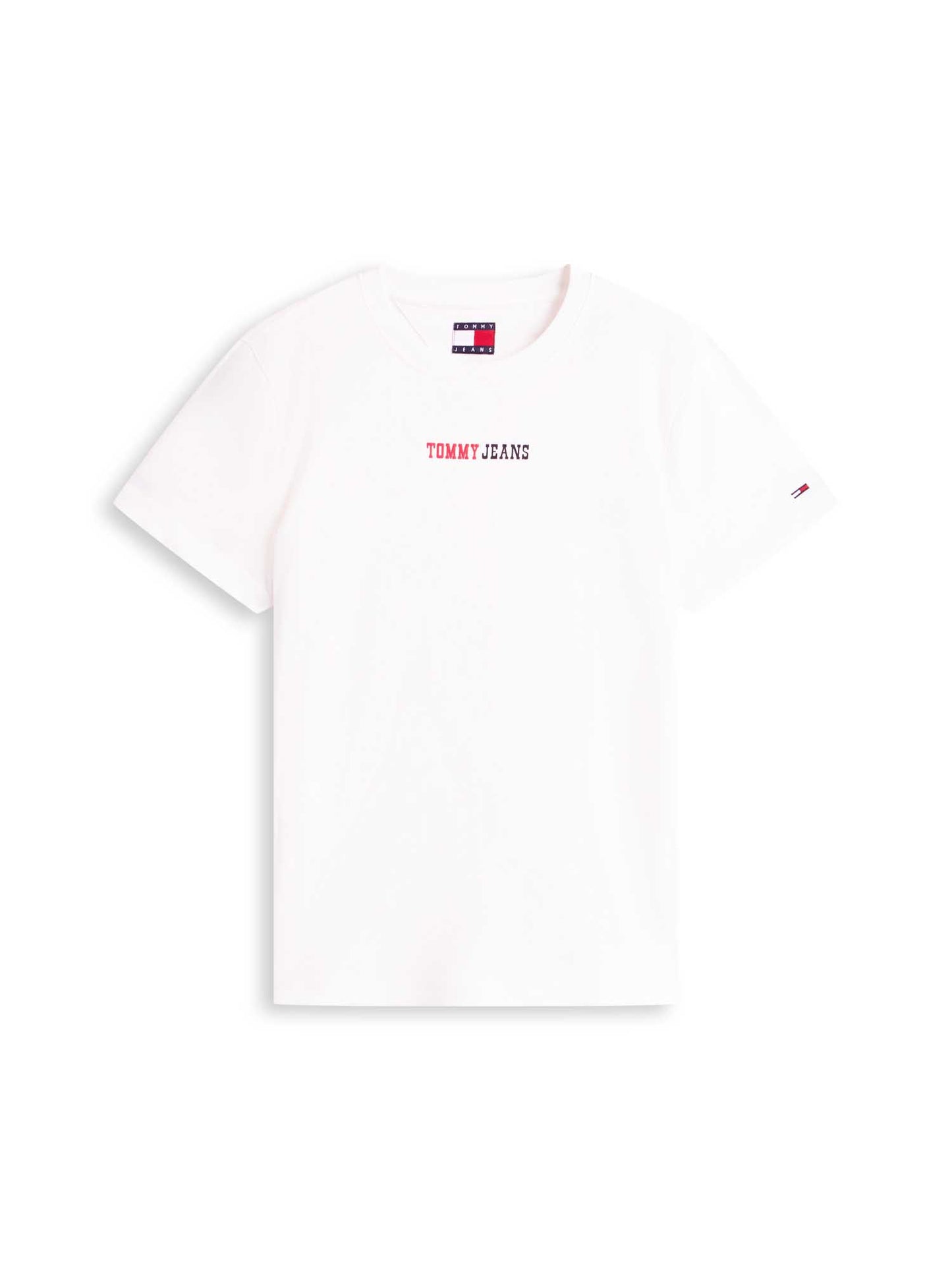 T-SHIRT BIANCA TOMMY JEANS ESSENTIALS SLIM DA DONNA