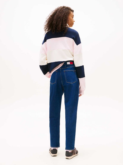 Jeans Mom Fit Tommy Hilfiger a vita alta da donna in denim