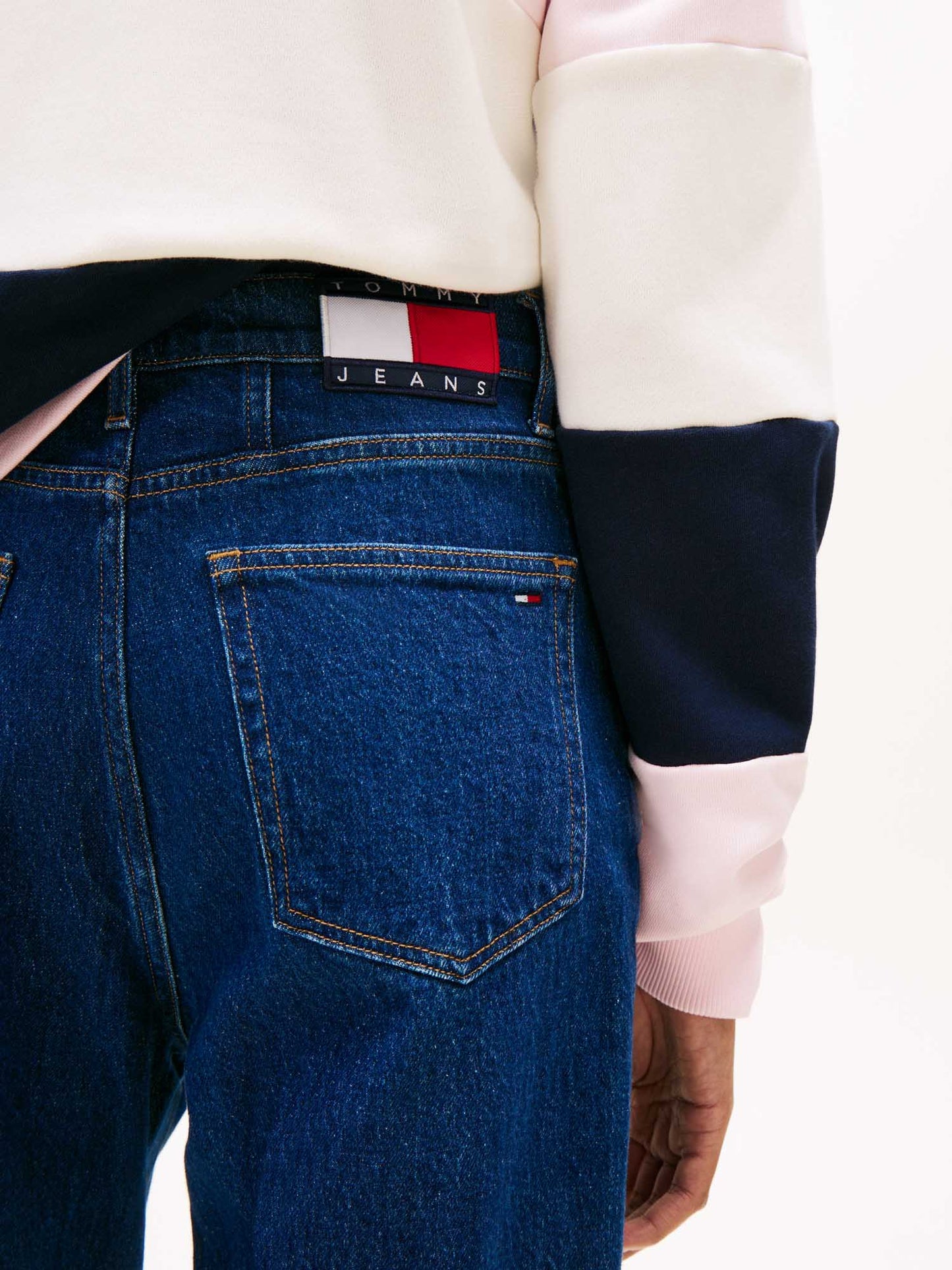 Jeans Mom Fit Tommy Hilfiger a vita alta da donna in denim