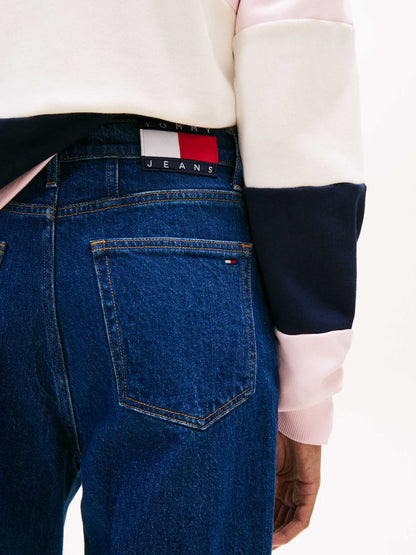 Jeans Mom Fit Tommy Hilfiger a vita alta da donna in denim