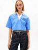 camicia-azzurra-tommy-jeans-popover-a-maniche-corte-da-donna
