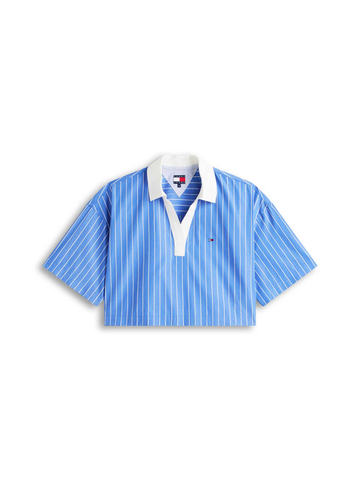 Tommy j rlx pop over camicia da donna azzurro