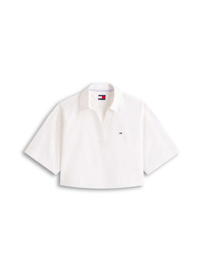 Camicia donna Tommy Hilfiger modello RLX Pop Over bianca