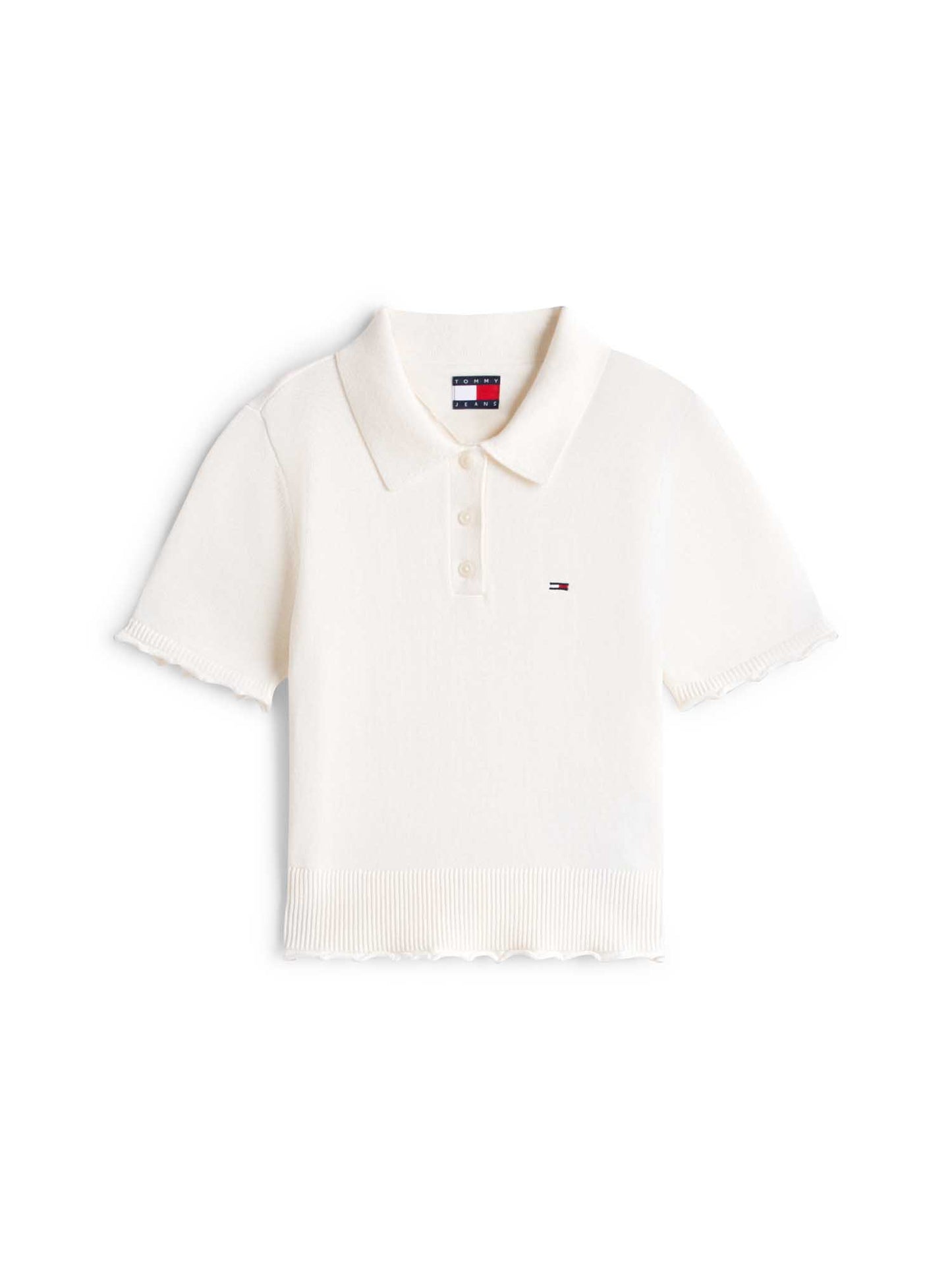 Tommy Hilfiger Lettuce Polo, t-shirt donna bianca