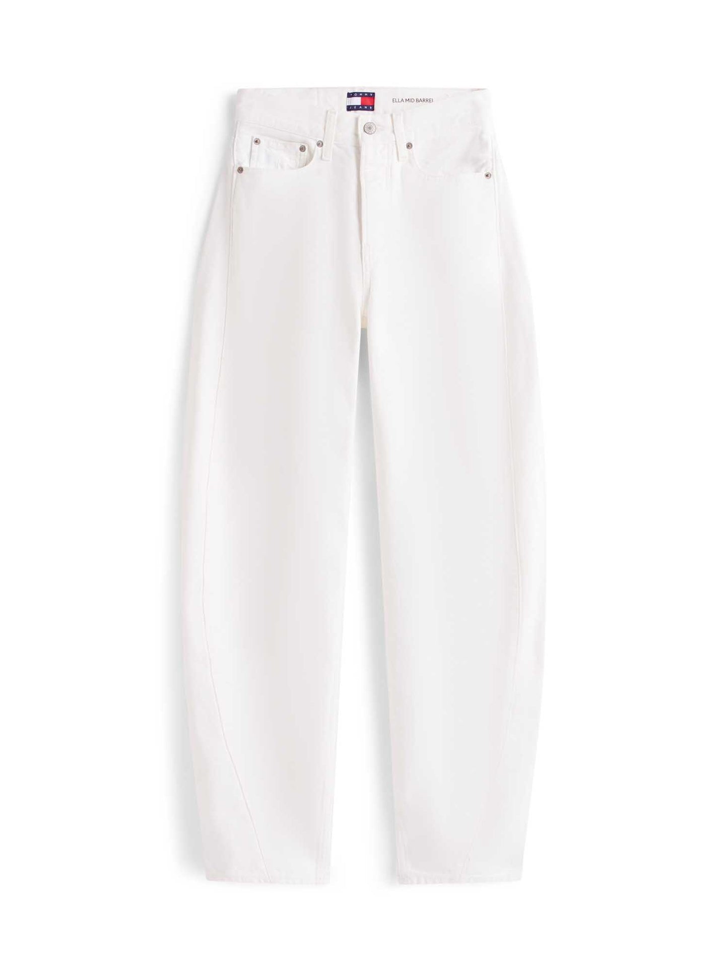 Jeans barrel fit donna in denim bianco Tommy Jeans