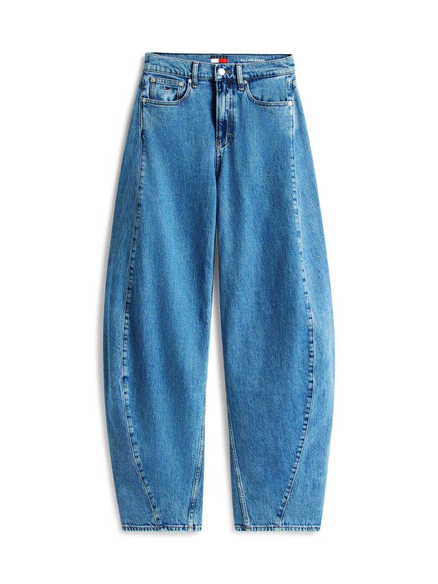 Tommy Hilfiger Jeans barrel a vita media da donna in denim