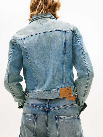 Giubbino in denim chiaro slim fit da donna Tommy Jeans