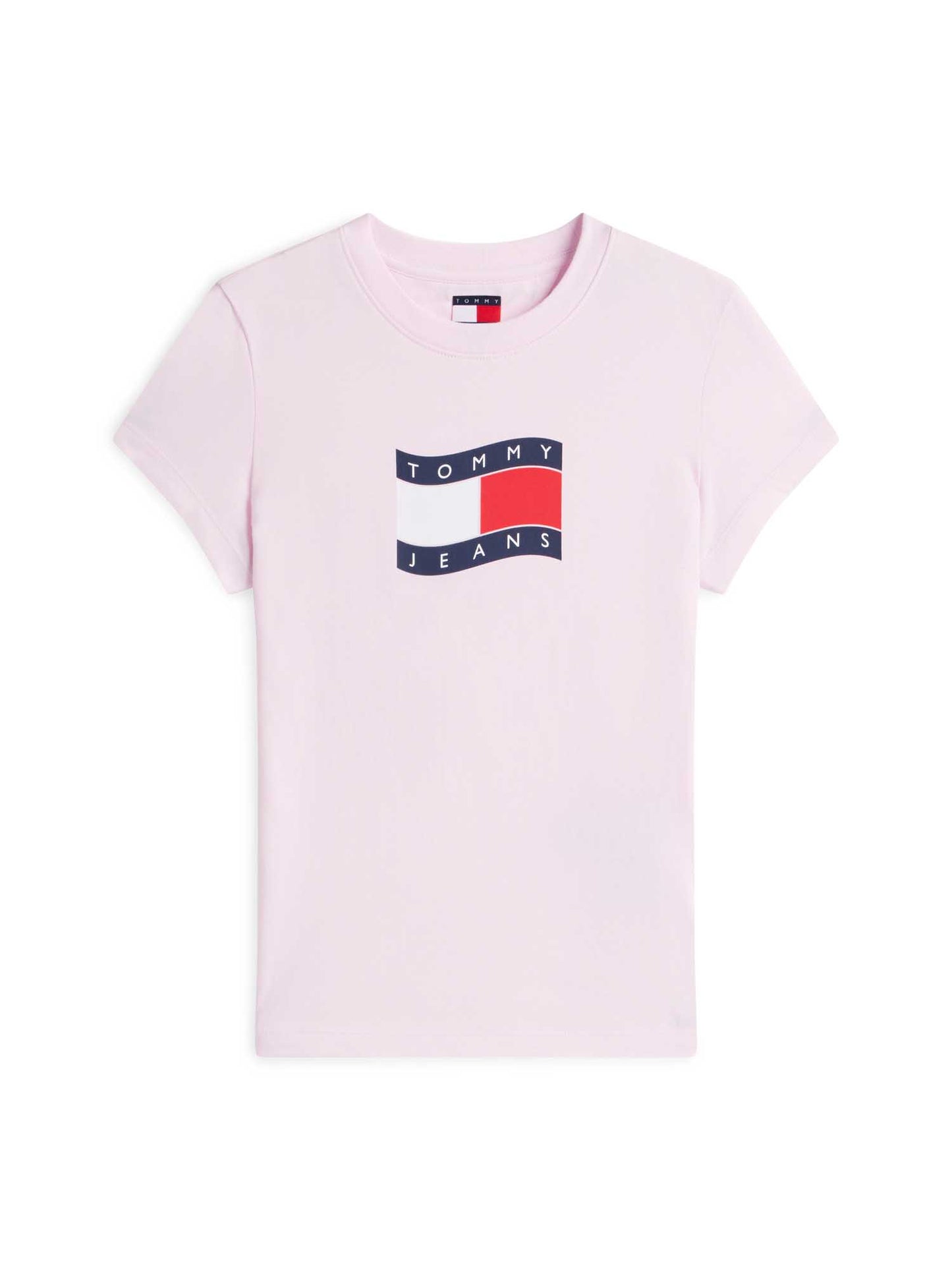 Tommy Hilfiger Jeans, t-shirt unisex in cotone riciclato color crema