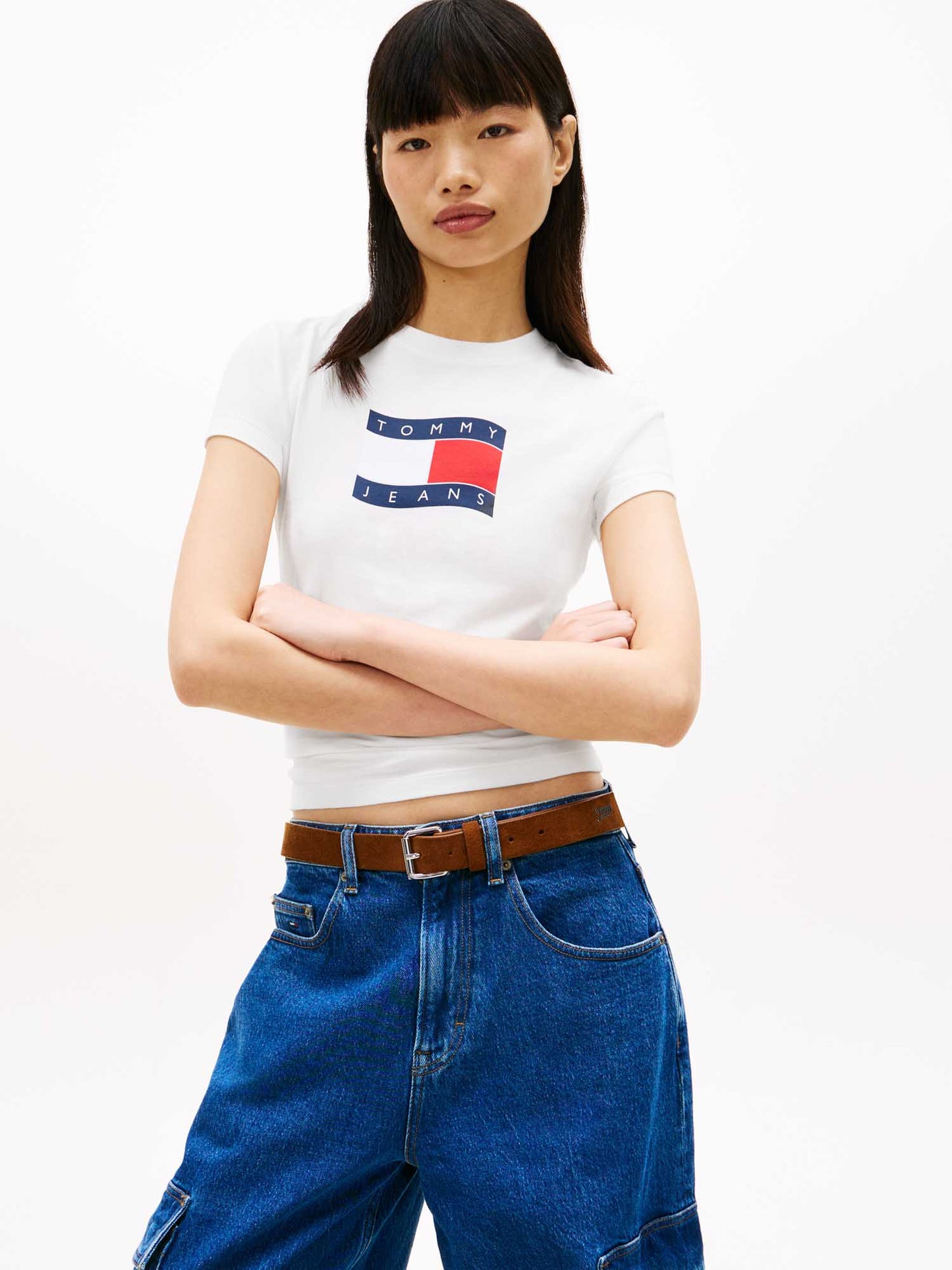 T-shirt unisex Tommy Hilfiger in cotone riciclato moderna e sostenibile