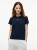 tommy-hilfiger-tjw-reg-us-linear-ss-t-shirt-da-donna-blu