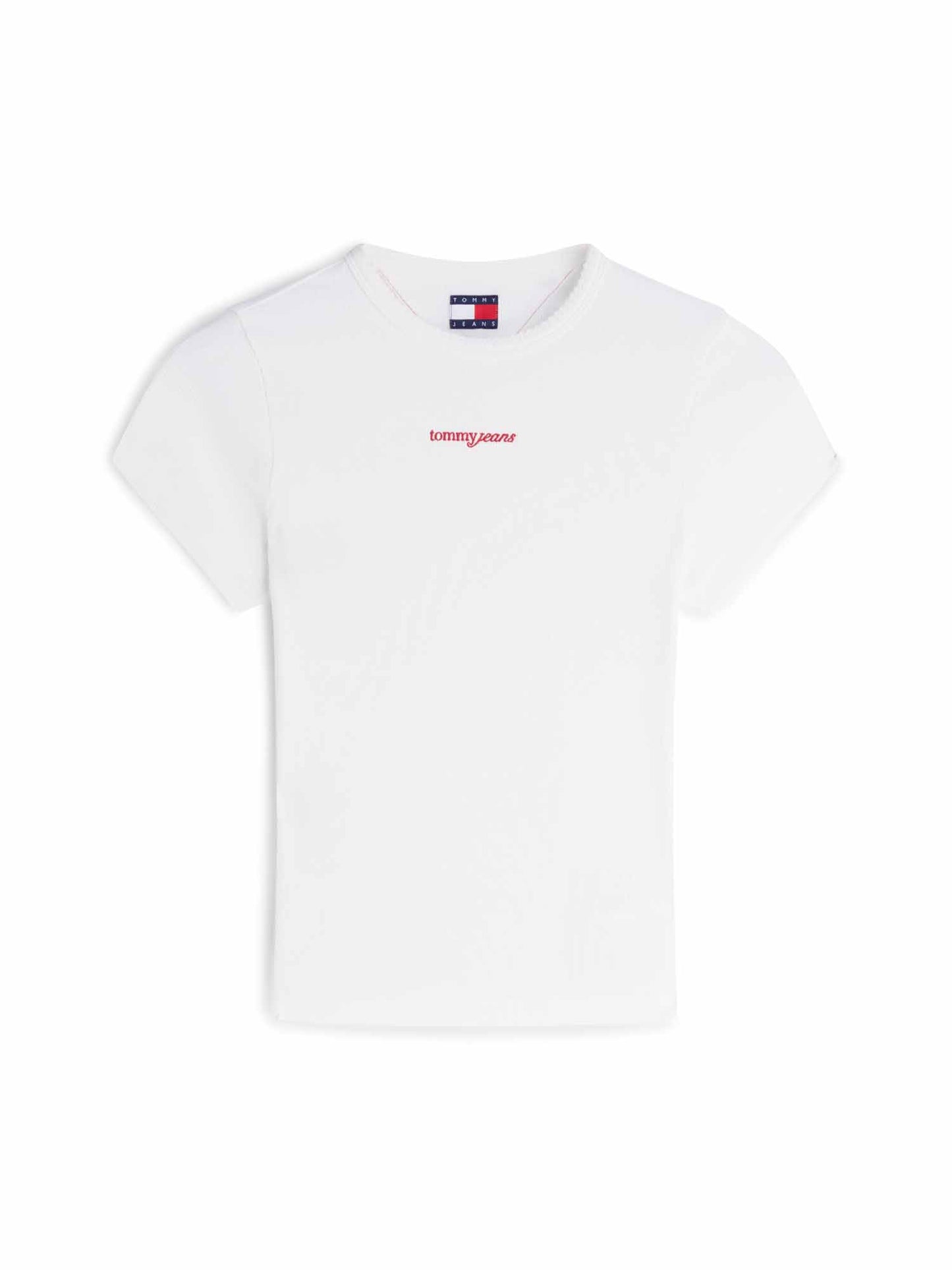Tommy Hilfiger Tommy Jeans Slim Tee, t-shirt maniche corte da donna bianca