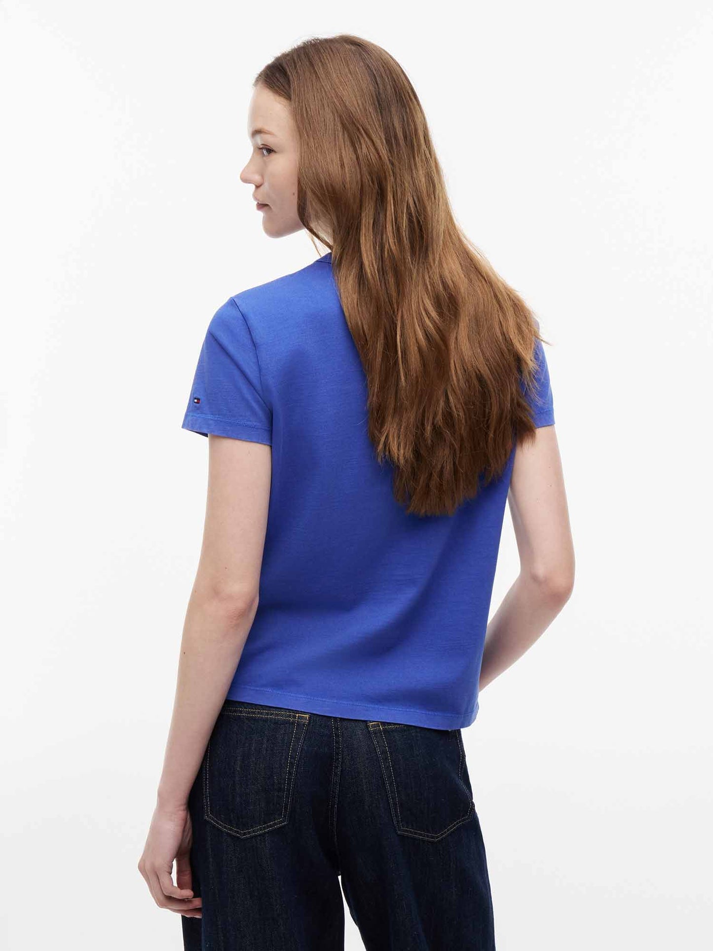 Tommy Hilfiger Repeat T, t-shirt maniche corte da donna blu