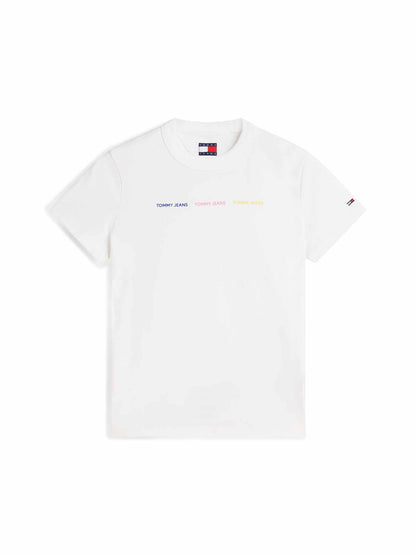 Tommy Hilfiger Repeat T, t-shirt maniche corte da Donna Bianca