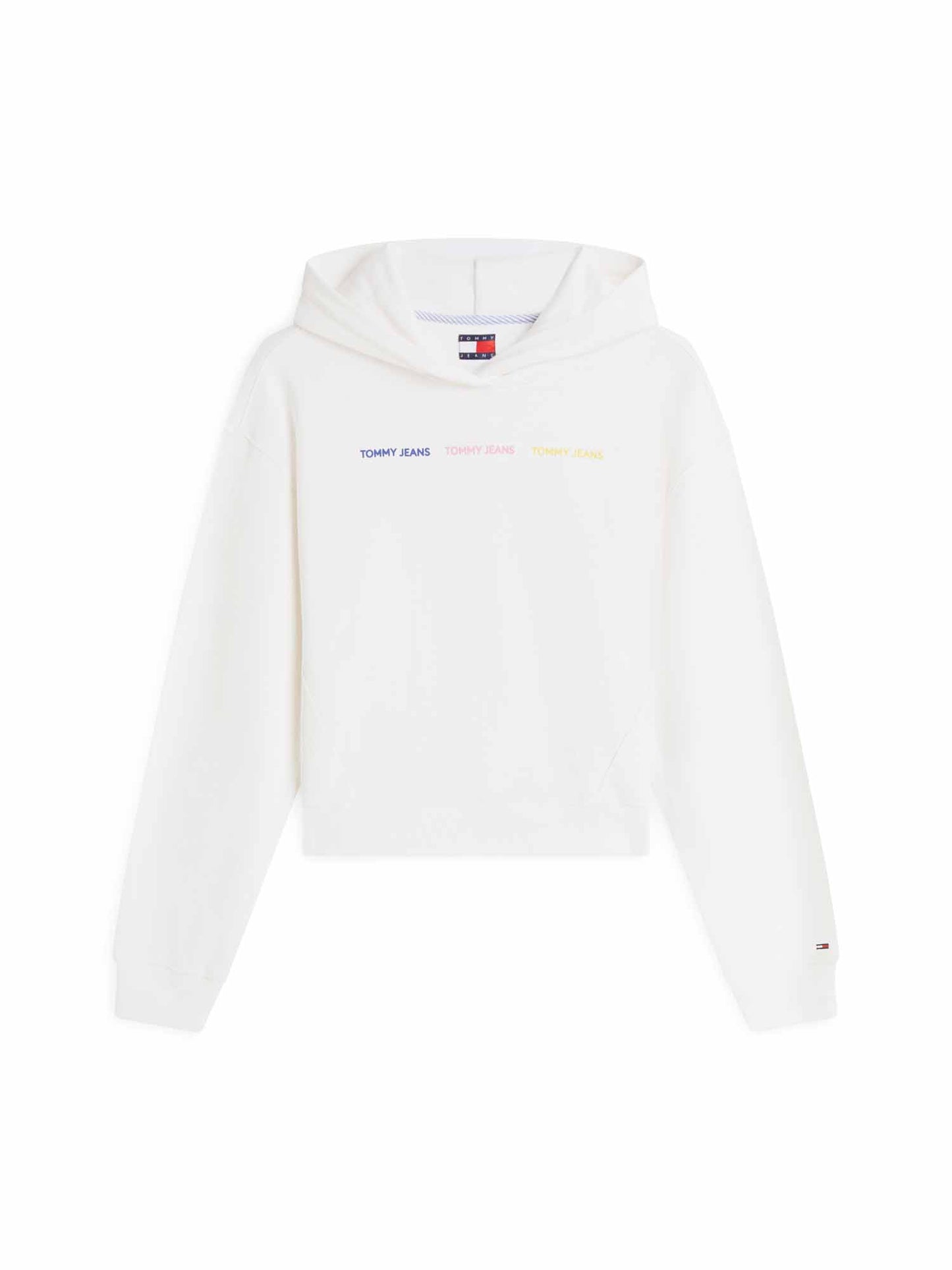 Tommy Hilfiger Tommy Jeans Repeat, felpa da donna bianca