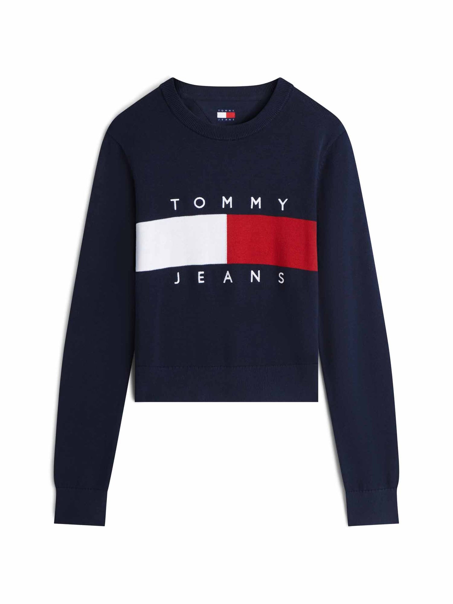 Tommy Hilfiger Tommy Jeans Flag, maglia da donna blu
