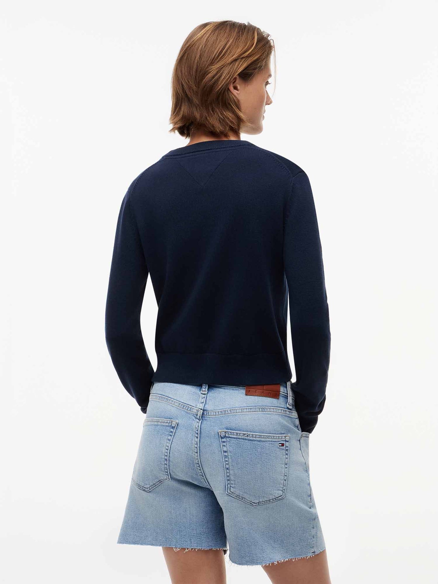 Tommy Hilfiger Tommy Jeans Flag, maglia da donna blu
