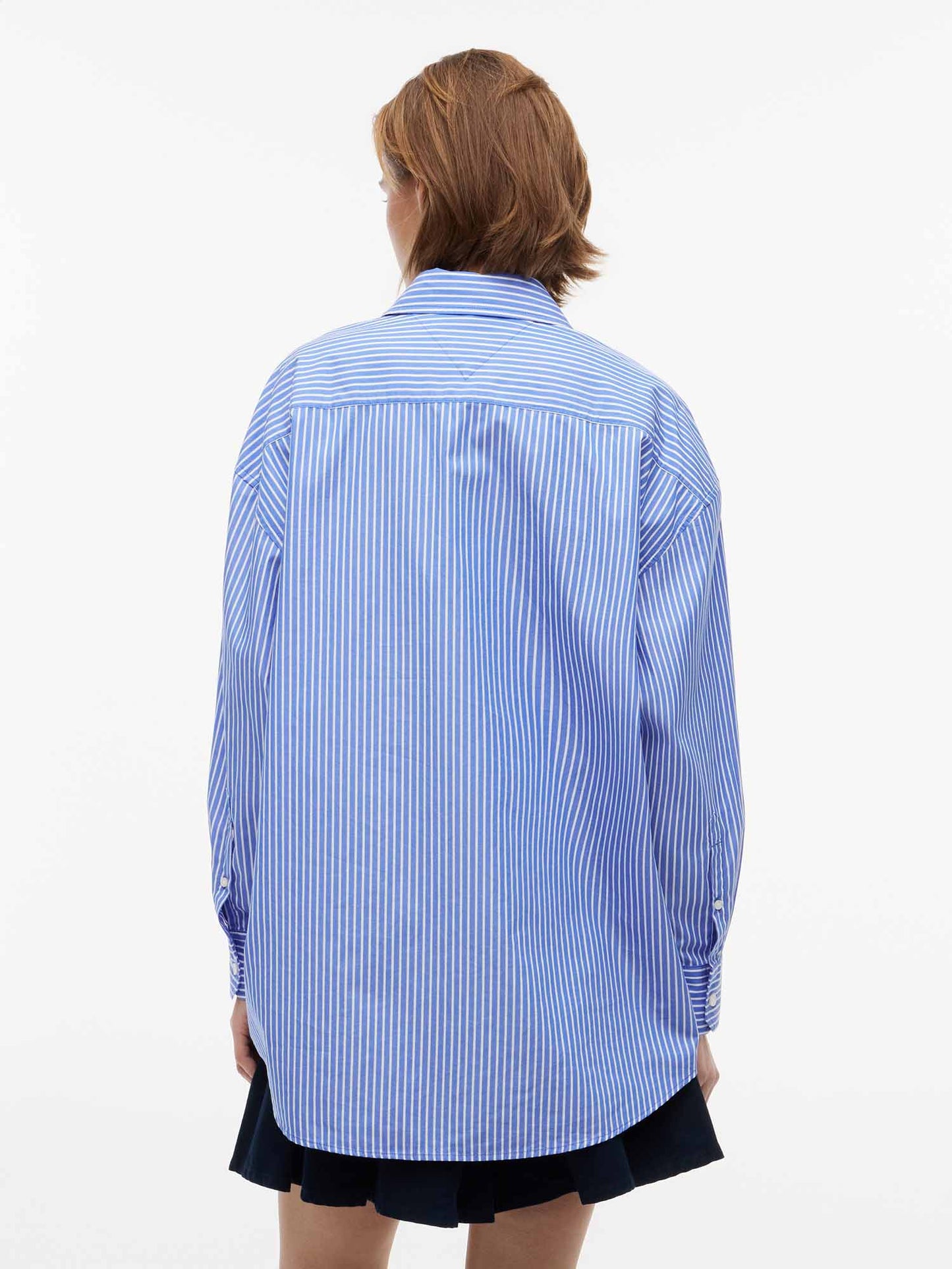 Tommy Hilfiger Tommy Jeans Essentia, camicia da donna azzurra