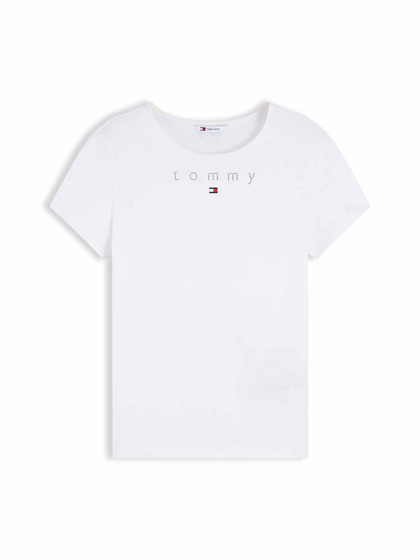 Tommy Hilfiger Tommy Jeans Bling Te, t-shirt maniche corte da donna bianca
