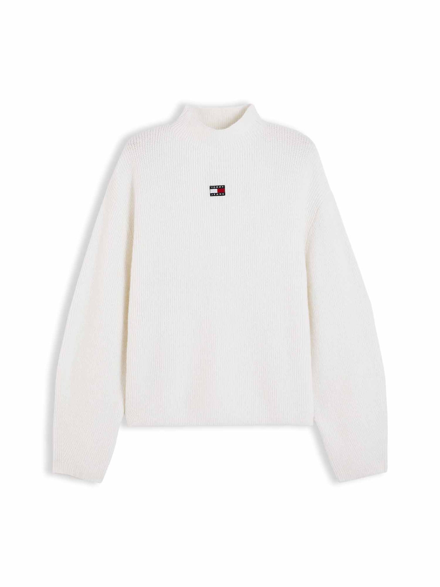 Tommy Hilfiger Tommy Jeans Mockneck, maglia da donna bianca