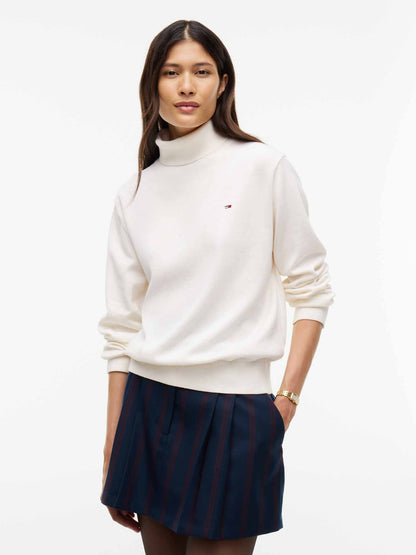 Tommy Jeans Essential, maglia da donna bianca