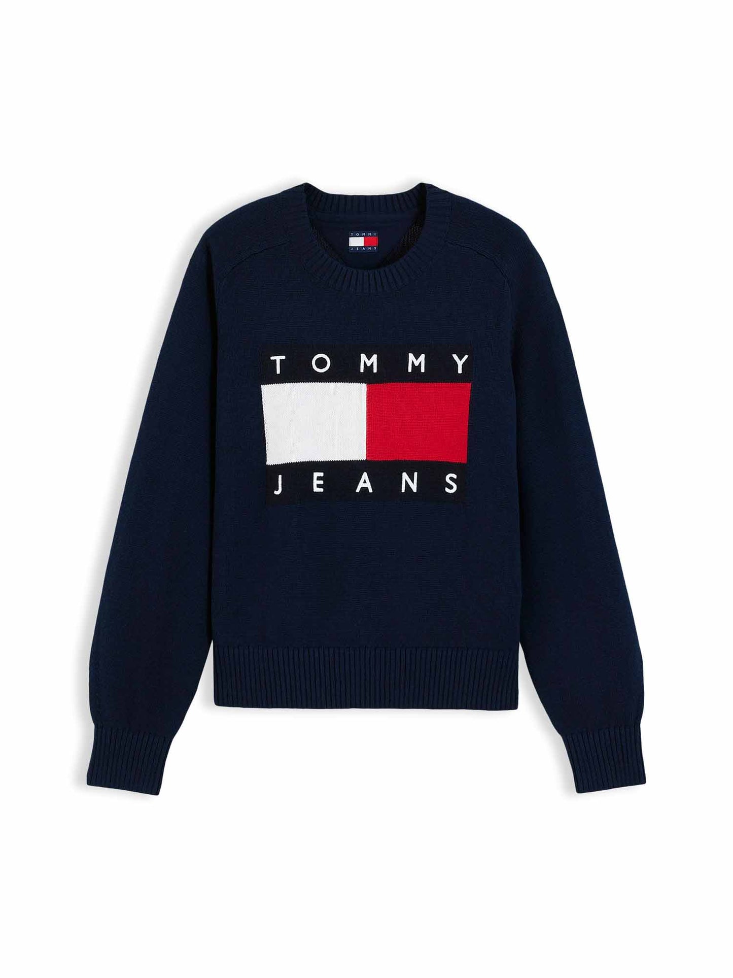 Tommy Hilfiger Tommy Jeans Flag, maglia da donna blu