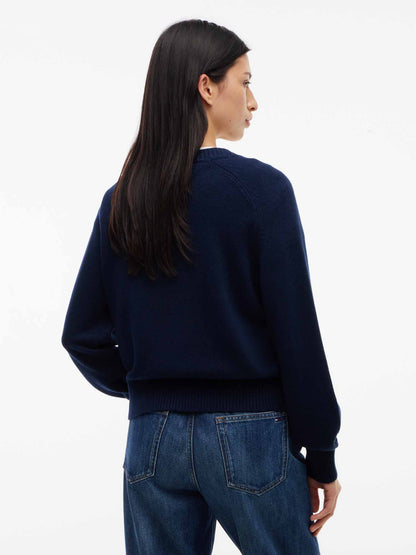 Tommy Hilfiger Tommy Jeans Flag, maglia da donna blu