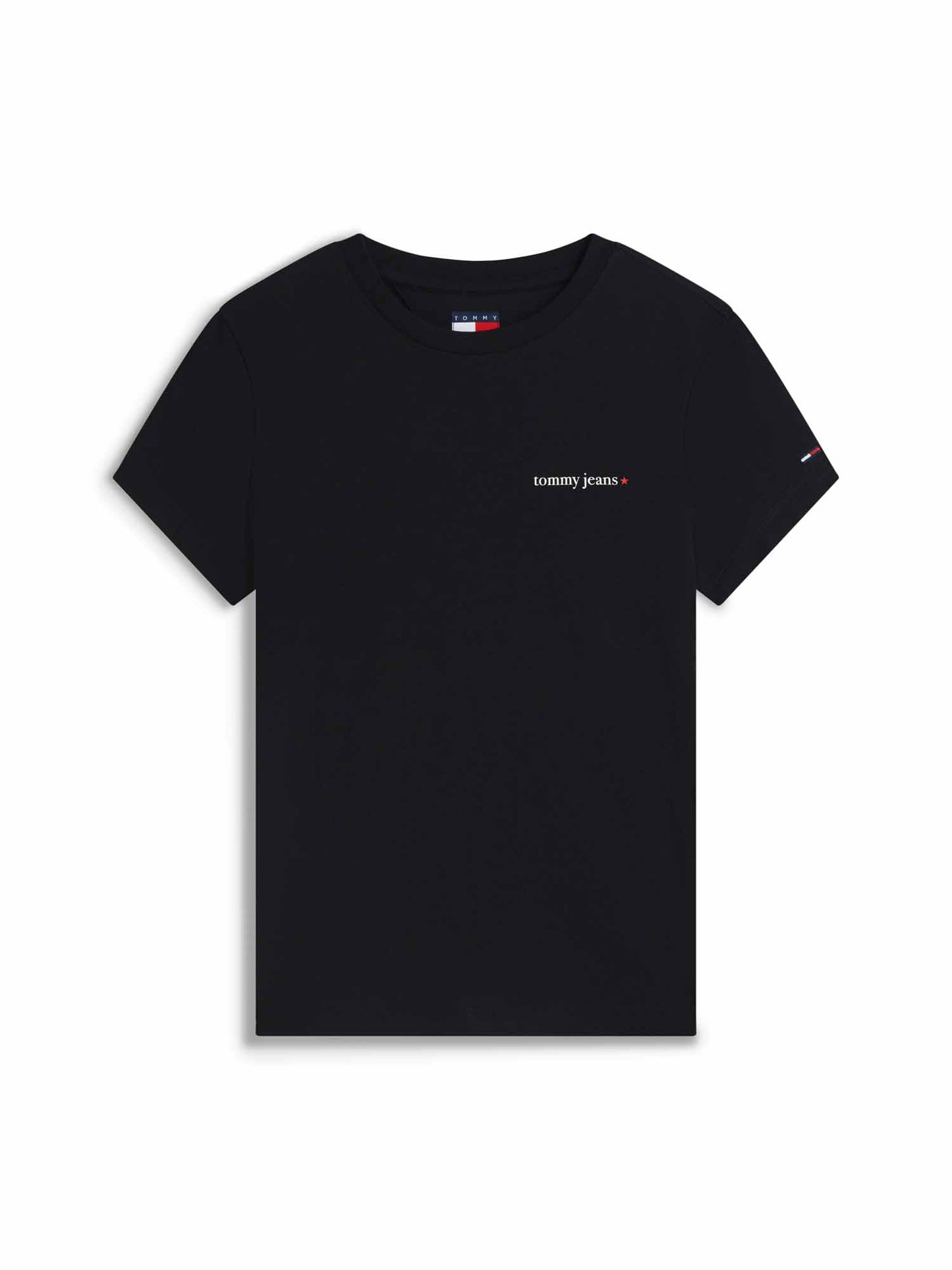 Tommy Hilfiger Tommy Jeans Essential, t-shirt maniche corte da donna nera