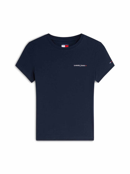 Tommy Hilfiger Tommy Jeans Essential, t-shirt maniche corte da donna blu