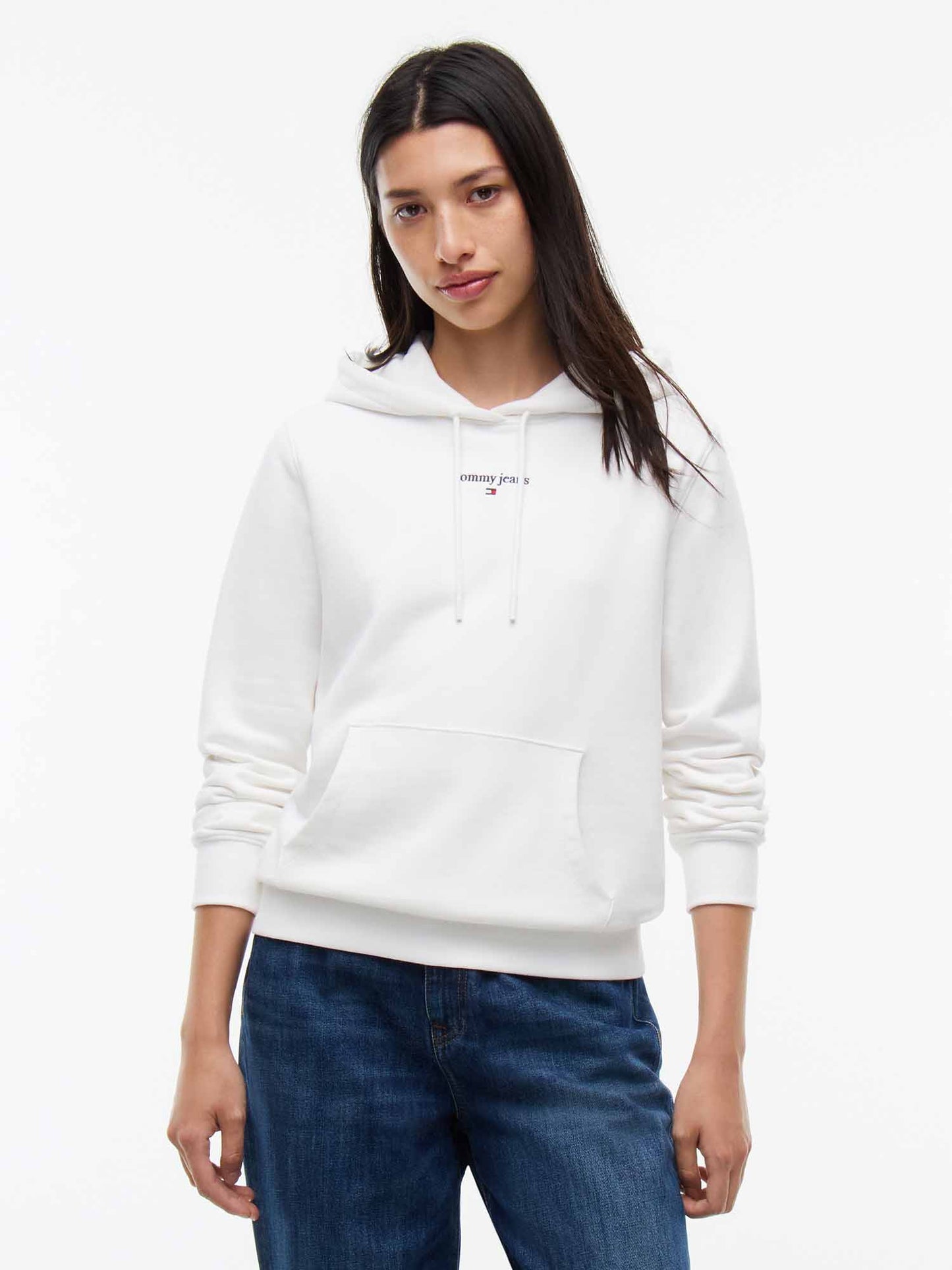 Tommy Hilfiger Tommy Jeans Reg.Clas, felpa da donna bianca